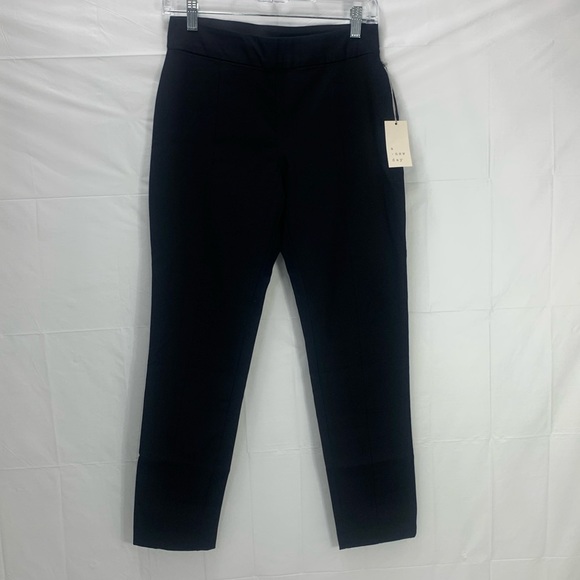 A New Day Black Pull On Skinny Leg Pants Size 4 - Picture 1 of 12